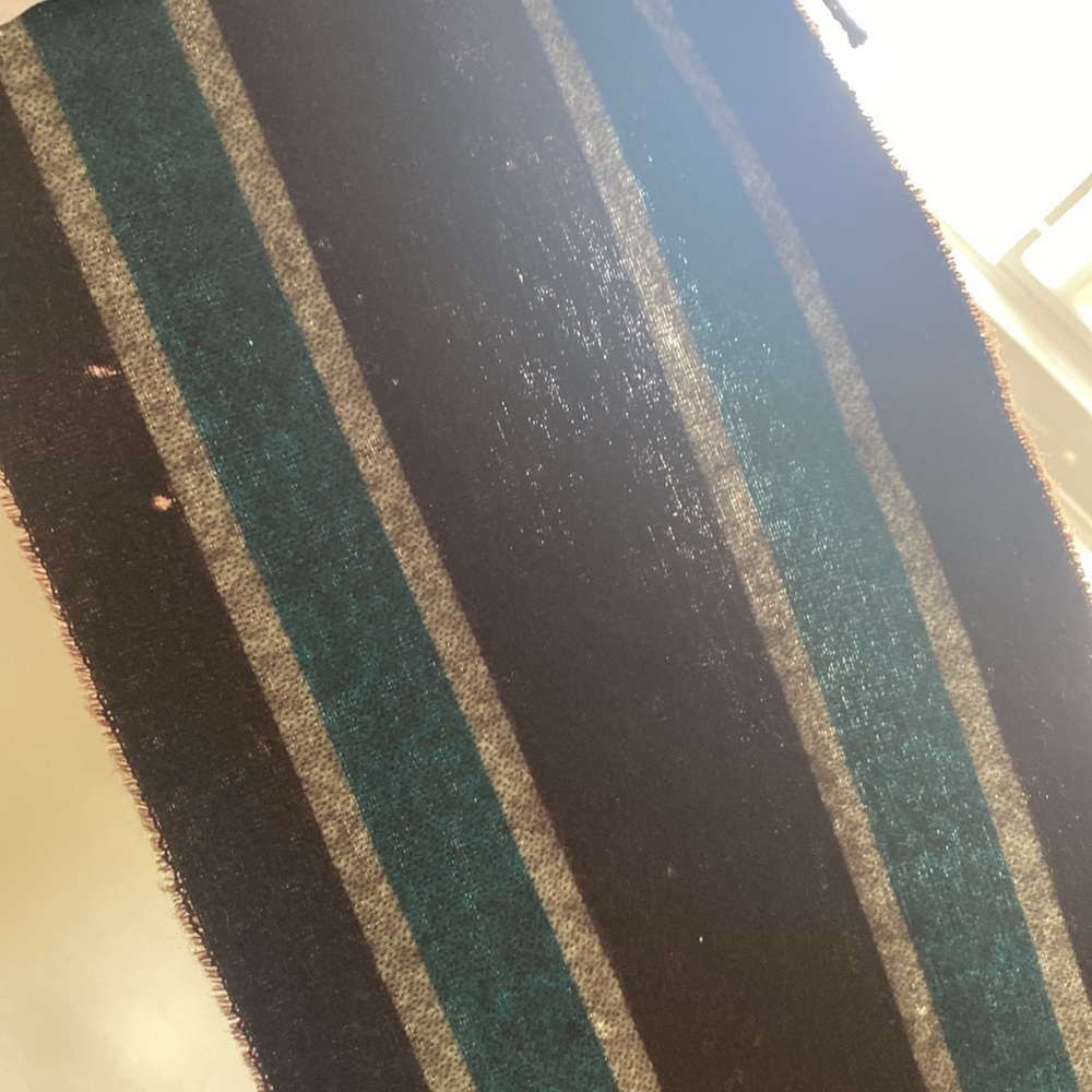 Paul Smith Lambswool Racing Stripe Scarf - Picture 7 of 7